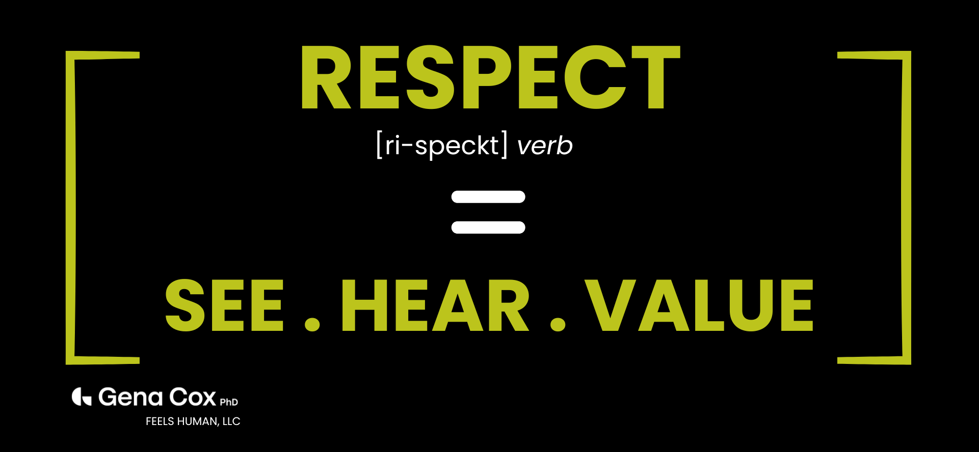 RESPECT See Hear Value Model
